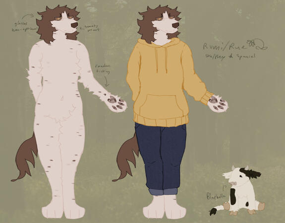 reference sheet +(1 fullbody, 1 extra)